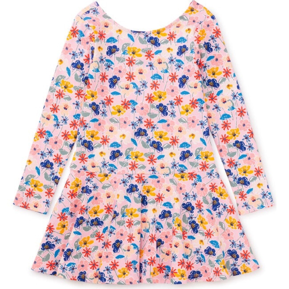 Tea Collection Drop Waist Skater Floral Dress NWOT